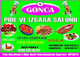 ısparta merkez gonca pide ızgara salonu