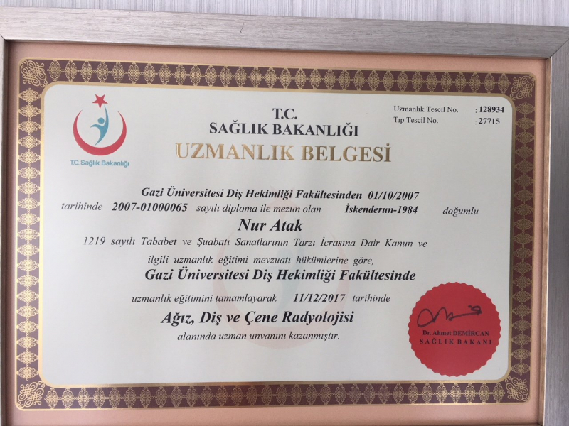 UZMAN DR.NUR ATAK (UZMAN DR.NUR ATAK AĞIZ VE DİŞ SAĞLIĞI KLİNİĞİ)