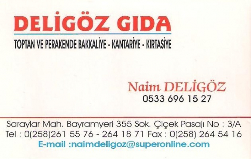 DELİGÖZ GIDA - DELİGÖZ GIDA MADDELERİ TİC.SAN.LTD.ŞTİ.