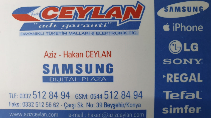 CEYLAN TİCARET DAYANIKLI TÜKETİM MALLARI - AZİZ CEYLAN