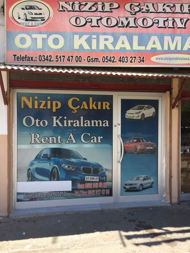 Nizip Çakır Oto Kiralama