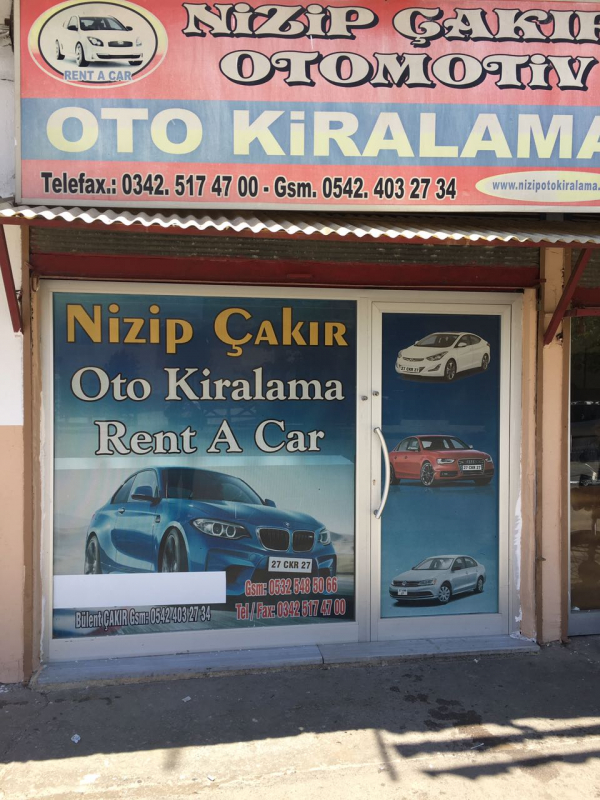 Nizip Çakır Oto Kiralama